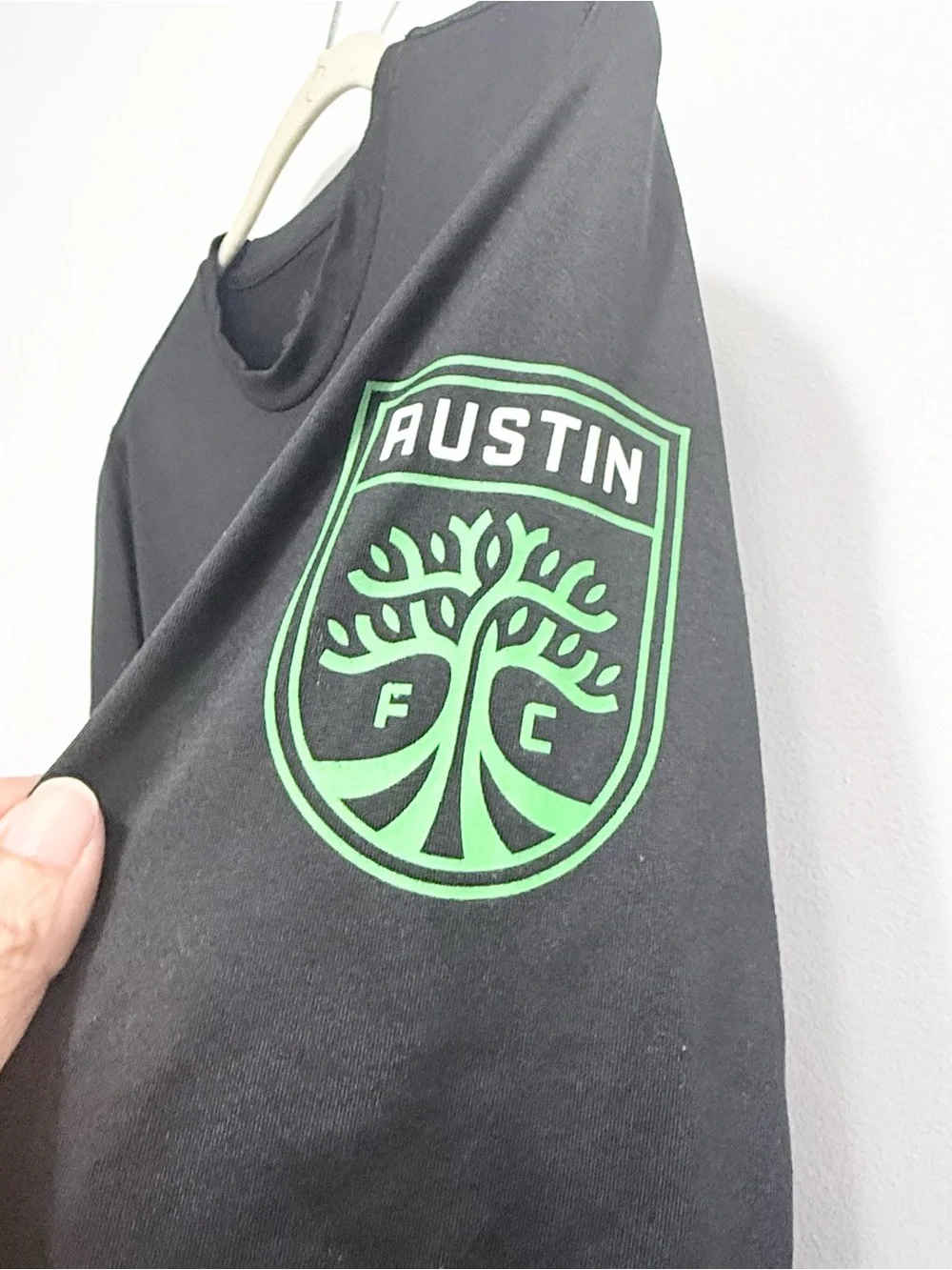 Adidas Austin FC Long Sleeve Graphic Tee Black Mens M